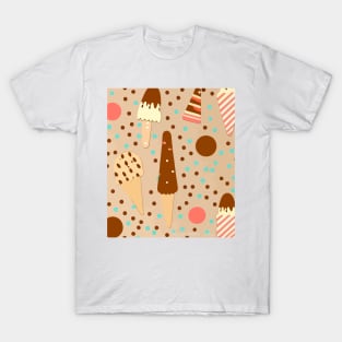 Popsicle and Sprinkles Pattern T-Shirt